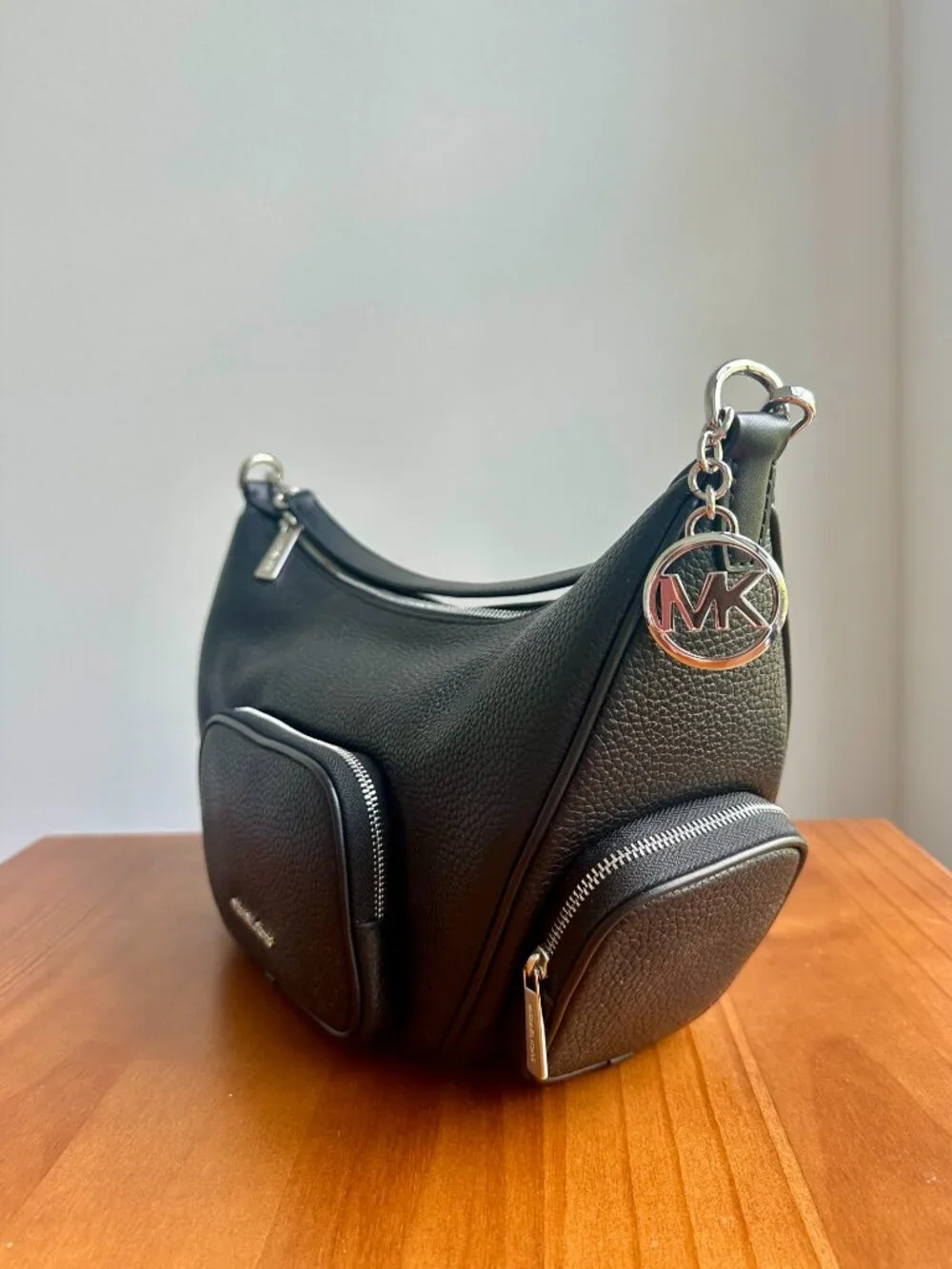 Michael Kors Merritt Black Convertible Crossbody/Shoulder Bag